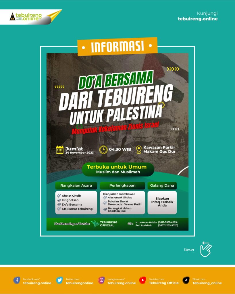 Ikutilah Doa Bersama Dari Tebuireng Untuk Palestina Tebuireng Online