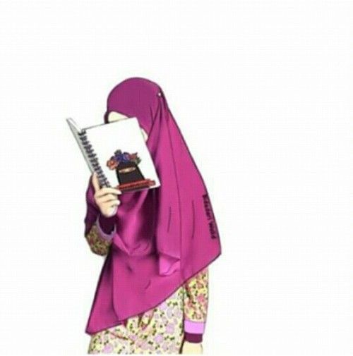 Gambar Kartun Muslimah Bercadar Seorang Penulis Anime Di