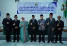 Pelantikan 4 Wakil Rektor Baru UNHASY, Jumat (26/05/2023)