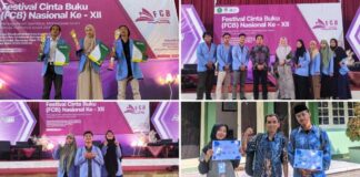 Para mahasiswa berprestasi di ajang Festival Cinta Buku (FCB) Nasional XII yang diselenggarakan oleh Dewan Eksekutif Mahasiswa Institut (DEMA-1) Institut Ilmu Keislaman Annuqayah (INSTIKA) Guluk - Guluk Sumenep Jawa Timur.
