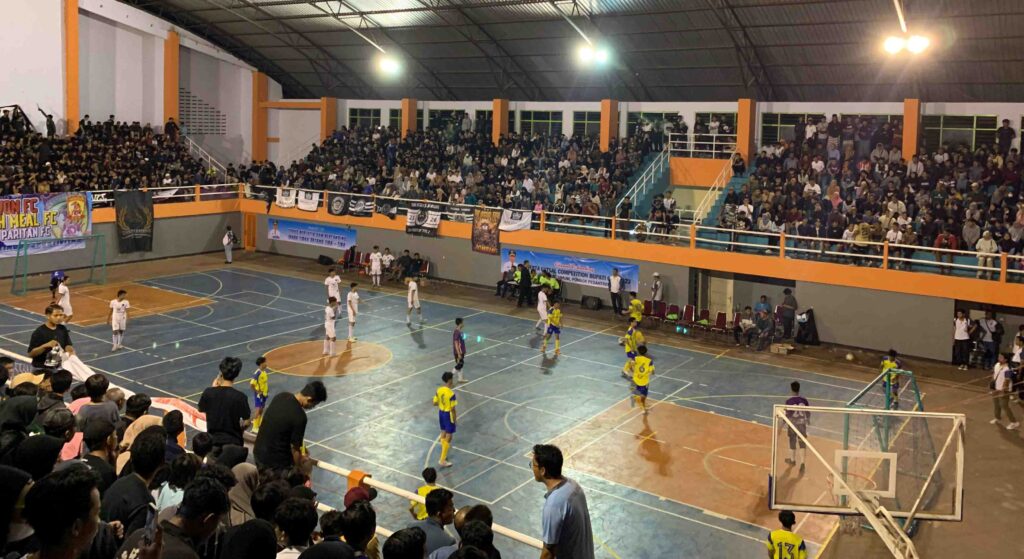 Partai final antara Tebuireng dan Tambak Beras di Bupati Cup Futsal Competition 2023