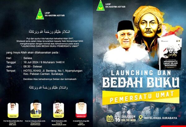 Launching Dan Bedah Buku Kh Hasyim Asyari Pemersatu Umat Islam