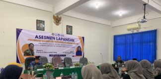 Sejumlah dosen dan staf progam magister PAI Unhasy mengikuti asesmen lapangan, Senin-Selasa (23-24/06/2025). Foto: Ilvi