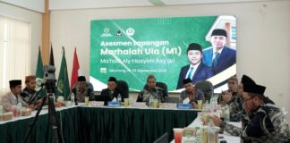 Ma’had Aly Hasyim Asy’ari (MAHA) Tebuireng menyelenggarakan asesmen mutu untuk menjamin kualitas pendidikan di jenjang Marhalah Ula (M1), yang berlangsung selama tiga hari, Jumat hingga Ahad (19-21/09/2025). Foto: Panitia
