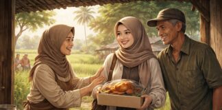 Ayam Panggang di Atas Meja