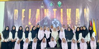 Perdana! Pondok Putri Tebuireng Lantik Pengurus OSPI dan Santri Husada Secara Serempak