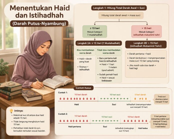 Keluar Darah Putus-Nyambung Melebihi Lima Belas Hari