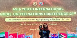 Prestasi Internasional! Siswi SMA Trensains Tebuireng Raih Honorable Mention di AYIMUN 2026